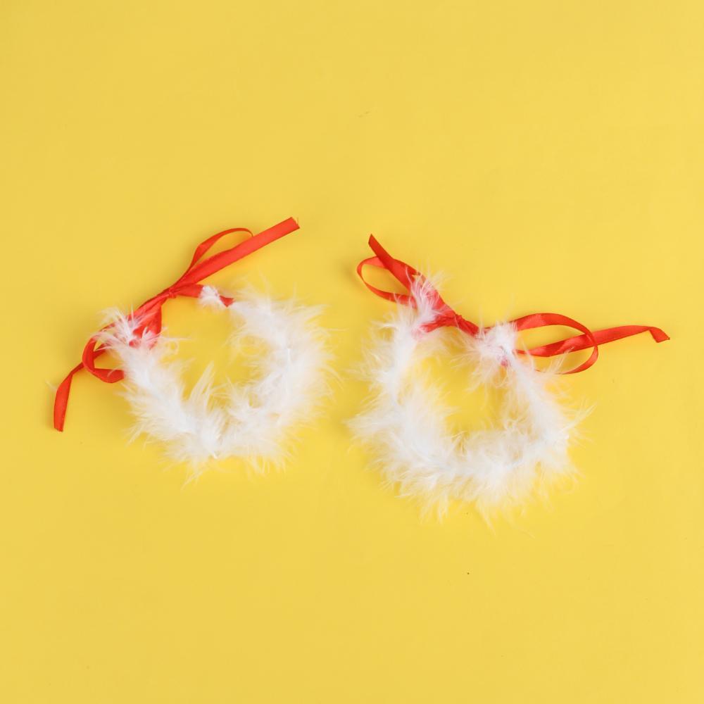 Bodystocking Natalizio a Rete con Dettagli Floreali