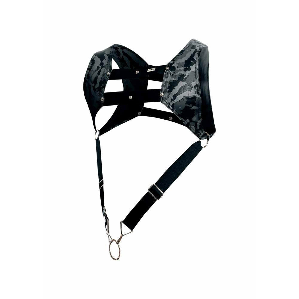 Dngeon top cockring harness grigio