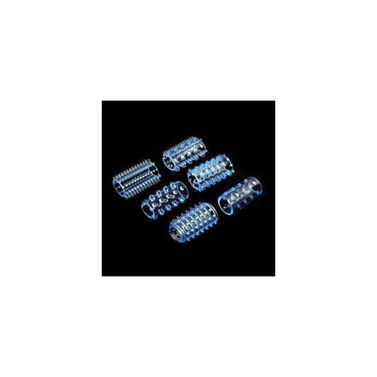 Guaina stimolante pene - trasparente 6 pz