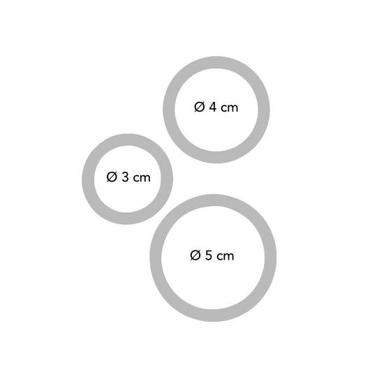 Anelli tripli multicolore 3 pezzi